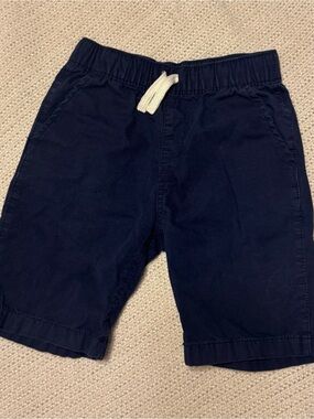 The Children's Place Navy Shorts with White Drawstring